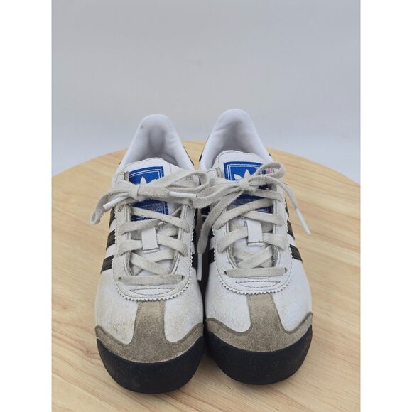 ADIDAS Samoa Lifestyle casual Shoes Kids  Unisex sz 1Y Originals Leather Classic - Picture 3 of 8